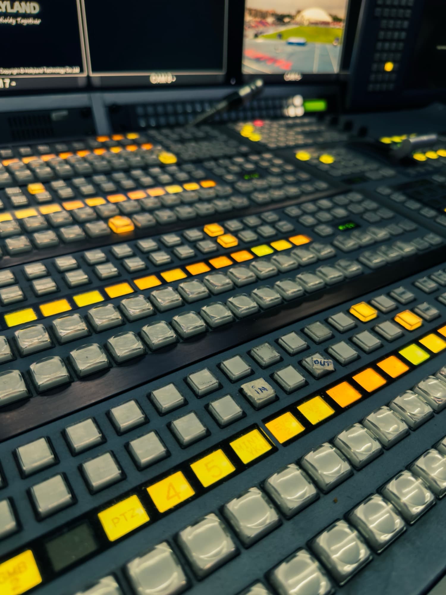 Live event broadcast video switcher control panel